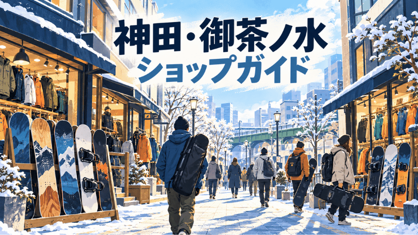 神田のスノーボードショップ