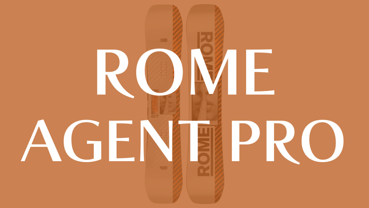 【ROME】AGENT PROの評価：中級者以上向けボードの真価